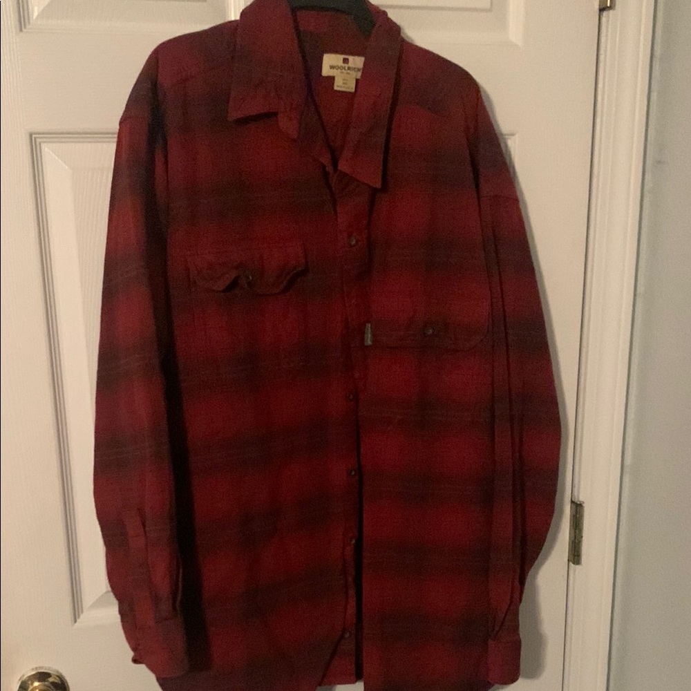 Woolrich Red Plaid Button-Up Shirt